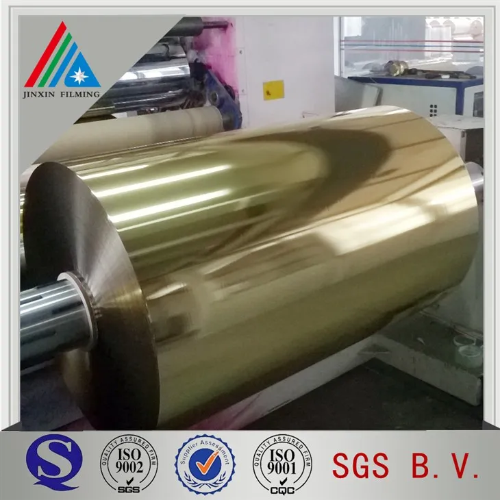 10mic Gold Metallized PET Film For Paper Plate